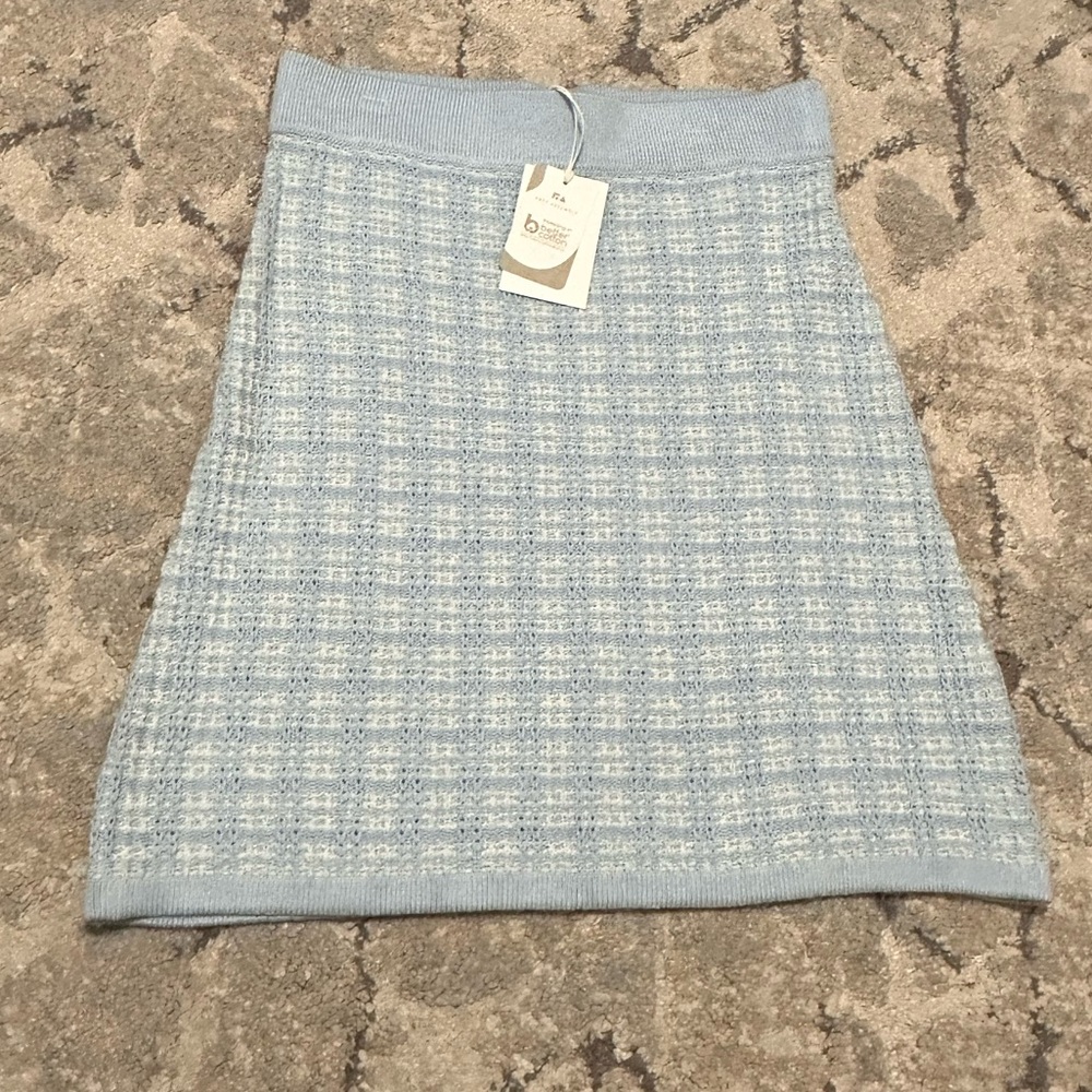 Free Assembly sweater baby blue skirt 🤍🩵
